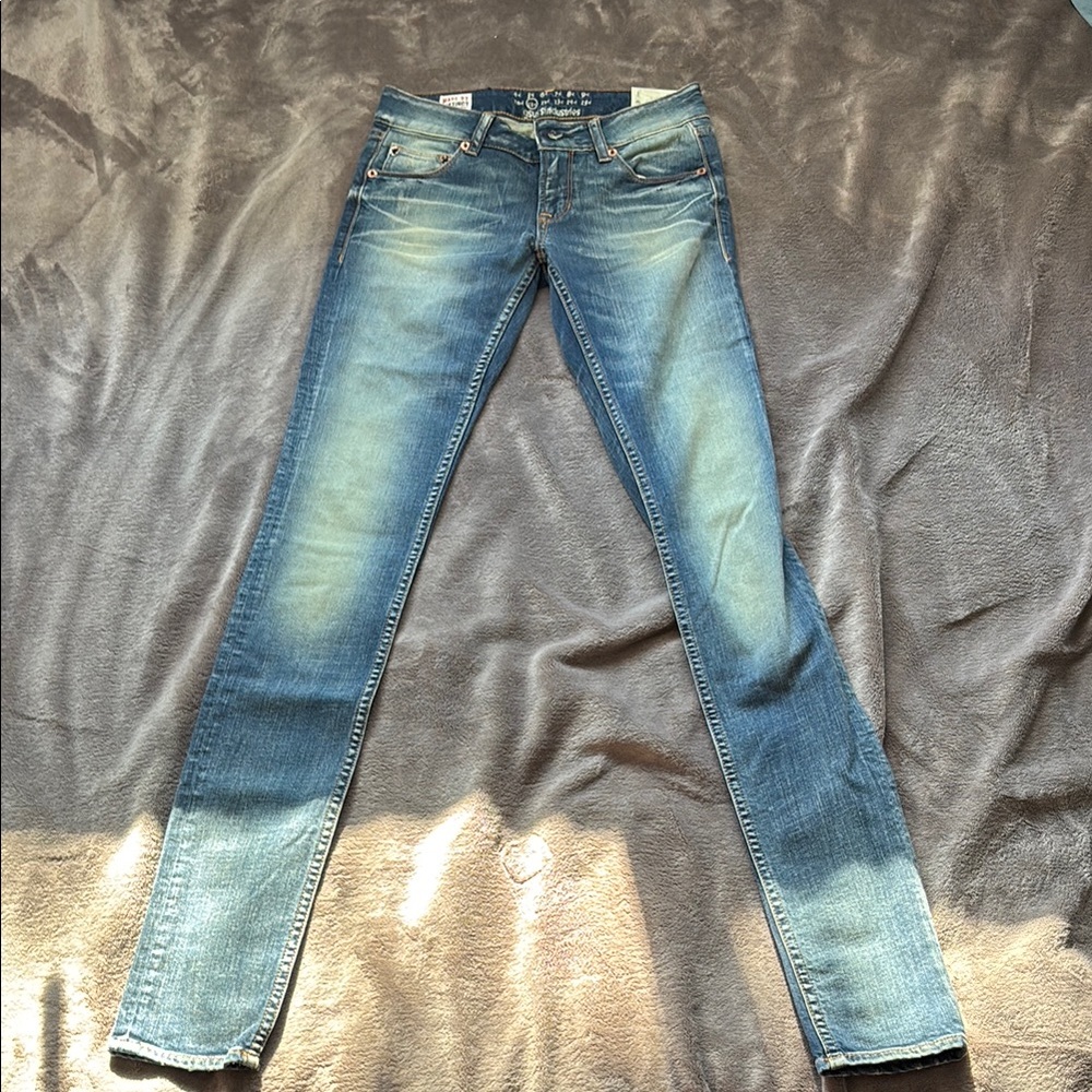 gsus sindustries Blue Skinny Jeans Faded Denim